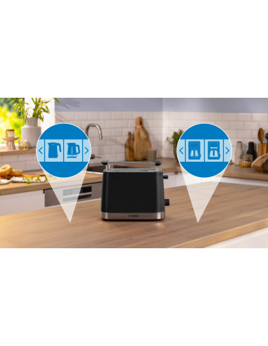 Toster Bosch Tat4M223 Mymoment (950W  Czarny)
