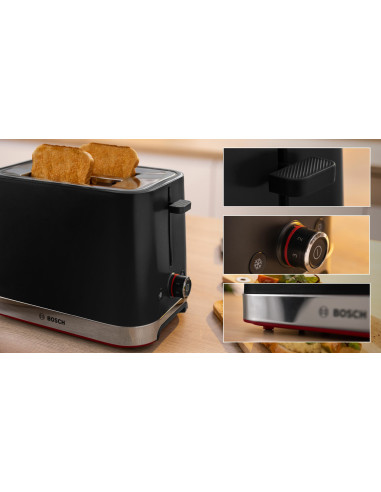 Toster Bosch Tat4M223 Mymoment (950W  Czarny)