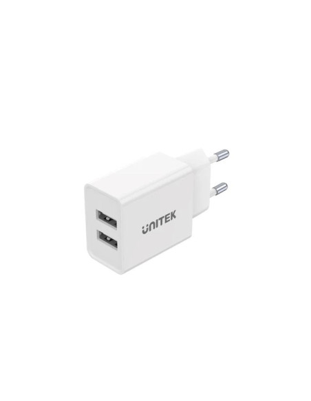 Unitek Ładowarka 2X Usb-A, 12W, Biała, P1113A-Eu