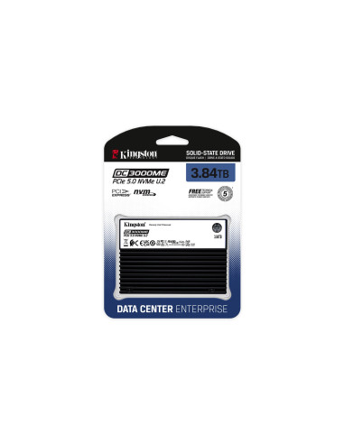 Dysk Ssd Kingston Dc3000Me 3.84Tb U.2 (15Mm) Nvme Pcie 5.0 Sedc3000Me/3T8 (Dwpd 1) Tcg
