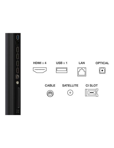 Telewizor Tcl 55Q6C Qd-Mini Led 55'' 4K Ultra Hd Google Tv Dolby Atmos Dvb-T2 Metaliczny
