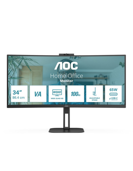 Monitor Aoc Led 34" Cu34V5Cw/Bk 100Hz