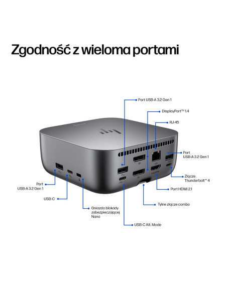 Stacja Dokująca Hp Thunderbolt 4 Ultra 180W G6 Dock