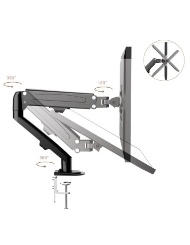 Maclean Uchwyt Do Monitora Czarny Mc-860N