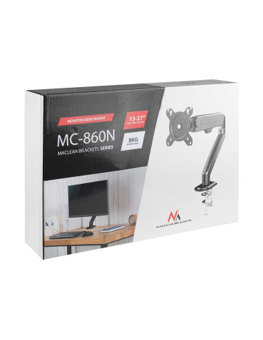 Maclean Uchwyt Do Monitora Czarny Mc-860N