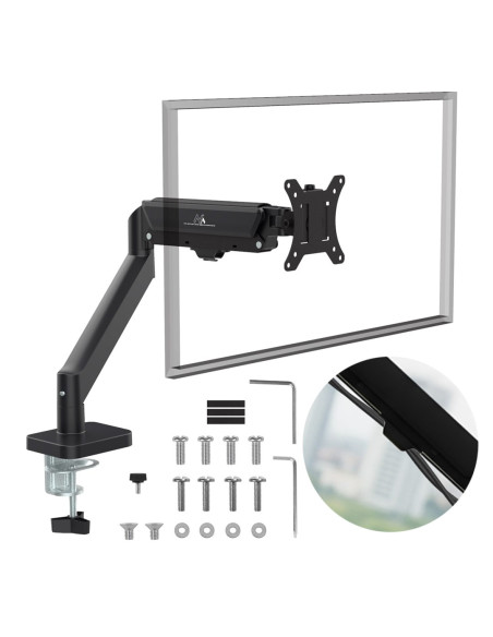 Maclean Uchwyt Na Monitor, Sprężyna Gazowa, 17"-32", 2-10Kg, Black Mc-133