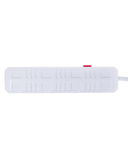 Maclean Listwa Zasilająca, Przedłużacz 4 Gniazda + 3Xusb, 110-240V Ac 50/60Hz, 2.1A Max 2500W, 3M, Biała Mce393 W