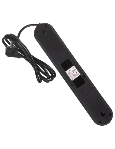 Maclean Listwa Zasilająca, Przedłużacz5 Gniazd + 3Xusb, 110-240V Ac 50/60Hz, 2.1A Max 2500W, 1,5M, Czarna Mce395 B