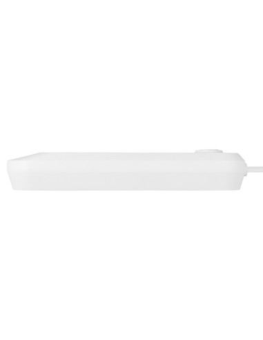 Maclean Listwa Zasilająca, Przedłużacz 3 Gniazda + 3Xusb, 110-240V Ac 50/60Hz, 2.1A Max 2500W, 1,5M, Biała Mce394 W
