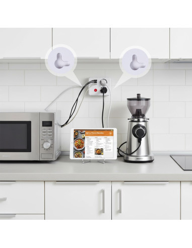 Maclean Listwa Zasilająca, Przedłużacz 2 Gniazda + 3Xusb, 110-240V Ac 50/60Hz, 2.1A Max 2500W, 1.5M, Biała Mce387 W