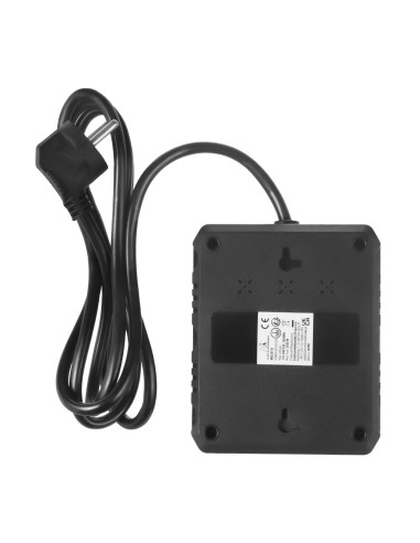 Maclean Listwa Zasilająca, Przedłużacz 2 Gniazda + 3Xusb, 110-240V Ac 50/60Hz, 2.1A Max 2500W, 1.5M, Czarna Mce387 B