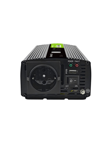 Green Cell Przetwornica Lcd 12V/230V 500W/1000W Czysty Sinus Invgc12P500Lcd