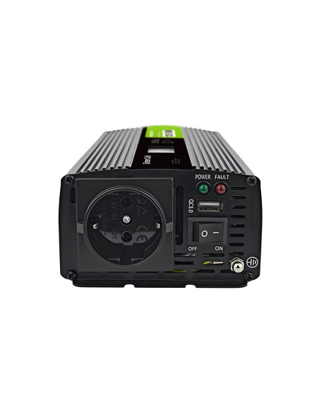 Green Cell Przetwornica Lcd 12V/230V 500W/1000W Czysty Sinus Invgc12P500Lcd
