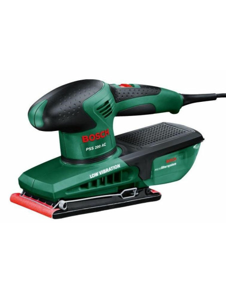 Bosch Pss 200 Ac Szlifierka Orbitalna 24000 Opm Czarny, Zielony 200 W