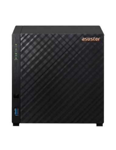 Nas Asustor As1204T  Tower  4X (3.5" Sata Hdd/ 2.5" Ssd)  Realtek Rtd1619B, 1Gb Ddr4, 1X 2.5Gbe, 3X Usb 3.2