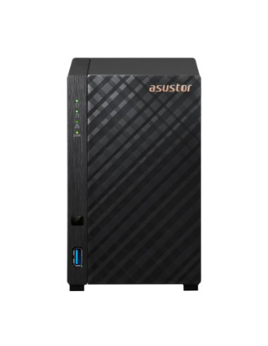 Nas Asustor As1202T  Tower  2X (3.5" Sata Hdd/ 2.5" Ssd)  Realtek Rtd1619B, 1Gb Ddr4, 1X 2.5Gbe, 3X Usb 3.2