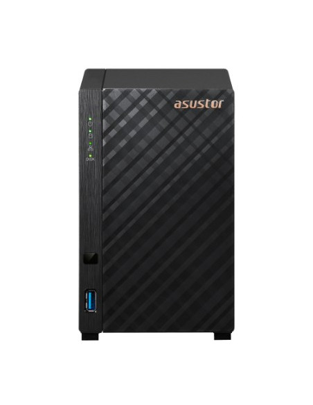 Nas Asustor As1202T  Tower  2X (3.5" Sata Hdd/ 2.5" Ssd)  Realtek Rtd1619B, 1Gb Ddr4, 1X 2.5Gbe, 3X Usb 3.2
