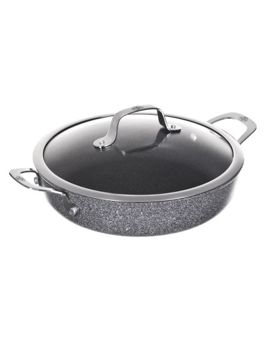 Patelnia Ballarini Salina Granitium Głęboka Z 2 Uchwytami Granitowa 28 Cm 75002-810-0