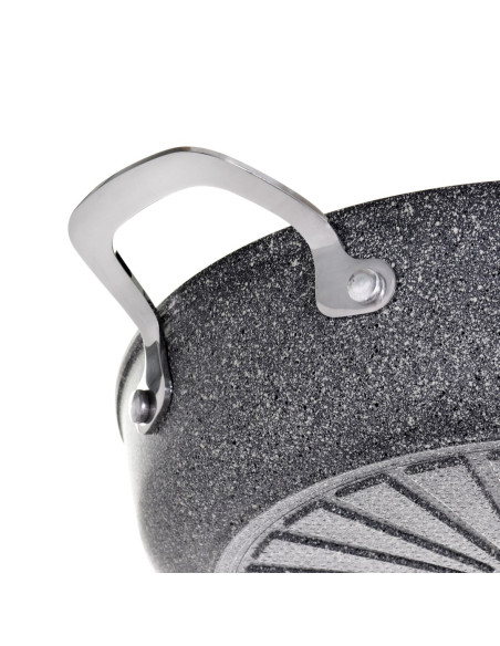 Patelnia Ballarini Salina Granitium Głęboka Z 2 Uchwytami Granitowa 28 Cm 75002-810-0