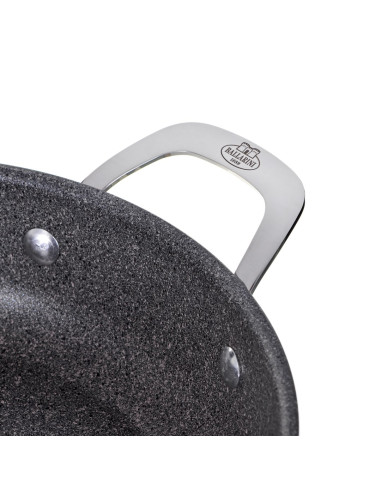 Patelnia Ballarini Salina Granitium Głęboka Z 2 Uchwytami Granitowa 28 Cm 75002-810-0