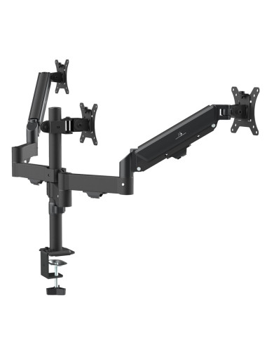 Maclean Uchwyt Na 3 Monitory, Sprężyna Gazowa, 17"-27", 2-8Kg, Czarny Mc-137