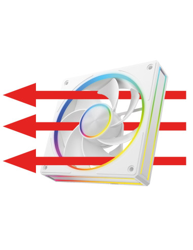 Modecom Volcano Loop 120 Argb Reverse Fan Biały