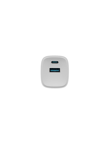 Natec Ładowarka Ribera Gan 1X Usb-A + 1X Usb-C 30W Biała Nuc-2140