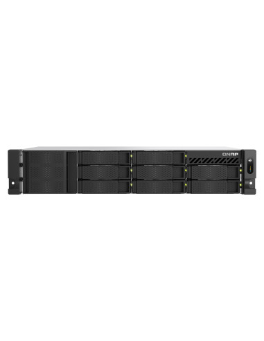 Qnap Ts-855Eu-Rp-8G, 2U, 8 X 2.5"/3.5" Sata, Intel Atom C5125 8C/8T, 8 Gb Sodimm Ddr4 (Max. 64Gb ), 2 X 2.5Gberedundant Psu