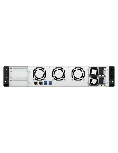 Qnap Ts-855Eu-Rp-8G, 2U, 8 X 2.5"/3.5" Sata, Intel Atom C5125 8C/8T, 8 Gb Sodimm Ddr4 (Max. 64Gb ), 2 X 2.5Gberedundant Psu