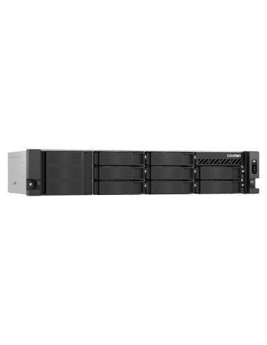 Qnap Ts-855Eu-Rp-8G, 2U, 8 X 2.5"/3.5" Sata, Intel Atom C5125 8C/8T, 8 Gb Sodimm Ddr4 (Max. 64Gb ), 2 X 2.5Gberedundant Psu