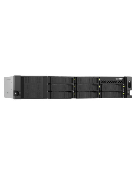 Qnap Ts-855Eu-Rp-8G, 2U, 8 X 2.5"/3.5" Sata, Intel Atom C5125 8C/8T, 8 Gb Sodimm Ddr4 (Max. 64Gb ), 2 X 2.5Gberedundant Psu