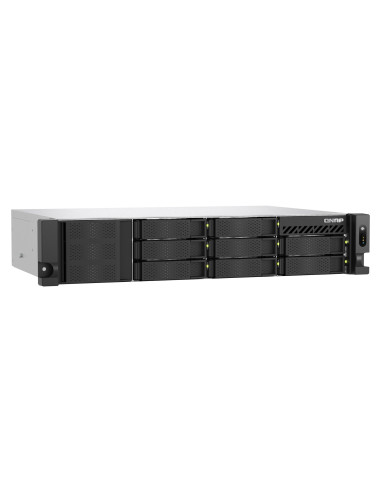 Qnap Ts-855Eu-Rp-8G, 2U, 8 X 2.5"/3.5" Sata, Intel Atom C5125 8C/8T, 8 Gb Sodimm Ddr4 (Max. 64Gb ), 2 X 2.5Gberedundant Psu