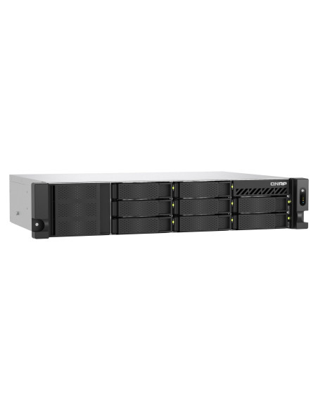 Qnap Ts-855Eu-Rp-8G, 2U, 8 X 2.5"/3.5" Sata, Intel Atom C5125 8C/8T, 8 Gb Sodimm Ddr4 (Max. 64Gb ), 2 X 2.5Gberedundant Psu