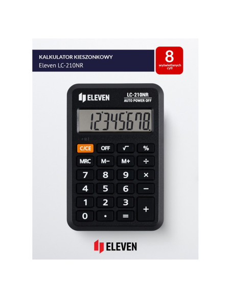 Eleven Kalkulator Kieszonkowy Lc-210Nr Zastępuje Citizen