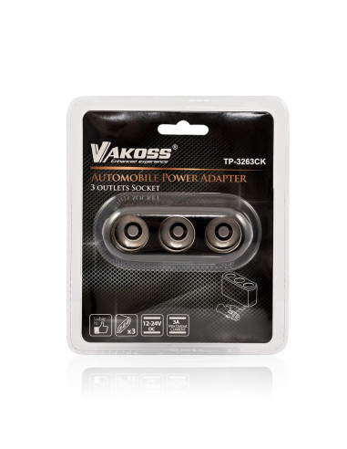 Ładowarka Samochodowa Do Smartfona Vakoss Tp-3263Ck (3000 Ma)