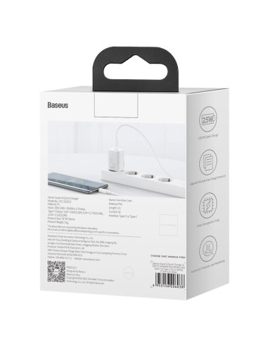 Baseus Ładowarka Sieciowa Z Kablem Tzccsup-L02 1C