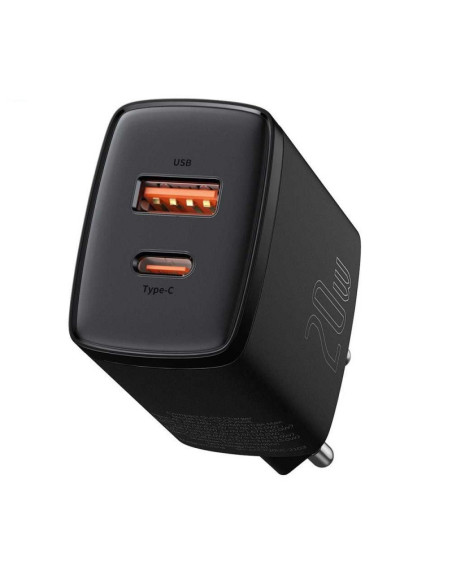 Baseus Ładowarka Sieciowa Usb, Usb-C (Czarna)