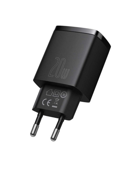 Baseus Ładowarka Sieciowa Usb, Usb-C (Czarna)