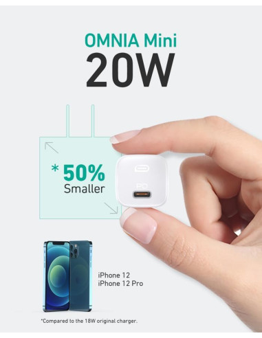 Aukey Pa-B1 White Ładowarka Sieciowa 20W Usb-C Pd
