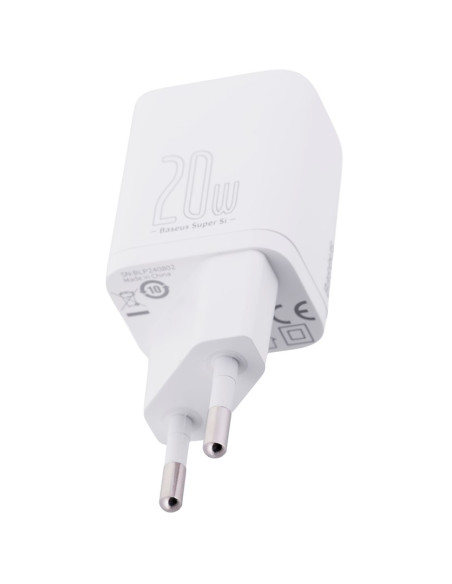 Baseus Ładowarka Sieciowa Super Si 20W (Biała)