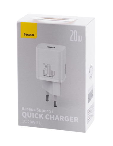 Baseus Ładowarka Sieciowa Super Si 20W (Biała)