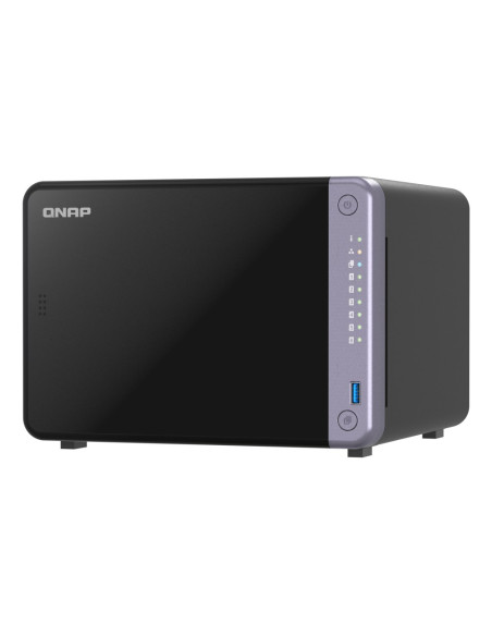 Qnap Ts-632X-4G, Tower, 6 X 2.5"/3.5" Sata, Annapurnalabs Alpine Al524 4C, 4Gb (Max. 16Gb) Ddr4 Sodimm, 2 X 2.5Gbe, 2 X 10Gbe Sf