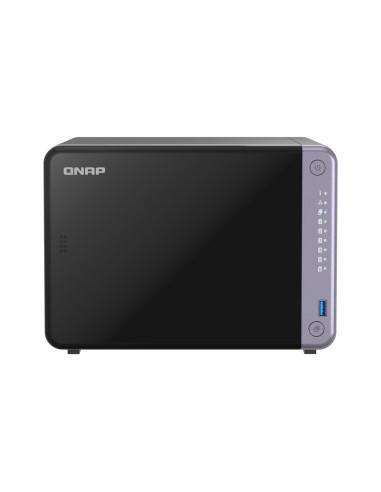 Qnap Ts-632X-4G, Tower, 6 X 2.5"/3.5" Sata, Annapurnalabs Alpine Al524 4C, 4Gb (Max. 16Gb) Ddr4 Sodimm, 2 X 2.5Gbe, 2 X 10Gbe Sf
