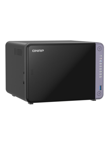 Qnap Ts-632X-4G, Tower, 6 X 2.5"/3.5" Sata, Annapurnalabs Alpine Al524 4C, 4Gb (Max. 16Gb) Ddr4 Sodimm, 2 X 2.5Gbe, 2 X 10Gbe Sf