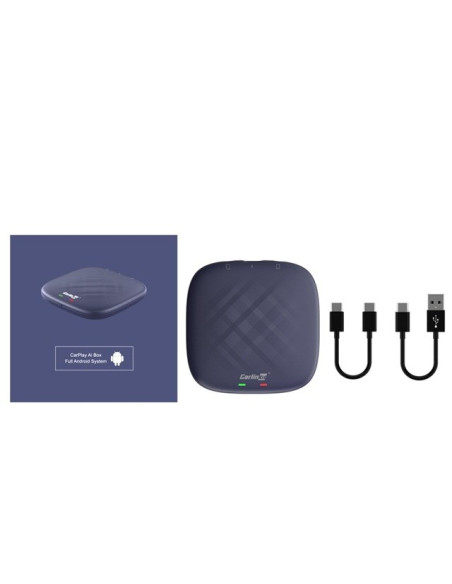 Carlinkit Adapter Bezprzewodowy Ai Box Z Androidem 13 - 8 Gb + 128 Gb Do Oryginalnych Radioodbiorników Samochodowych Z Carplay N