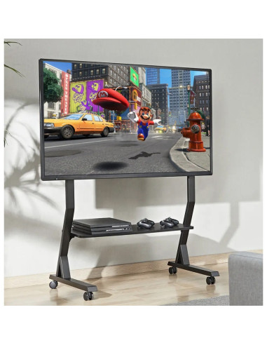 Techly Stojak Mobilny Tv 45-90"Kg Do 60Kg Regulowany Półka Av
