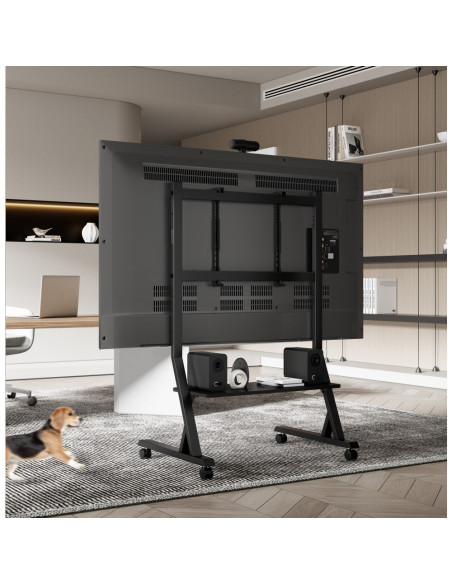 Techly Stojak Mobilny Tv 45-90"Kg Do 60Kg Regulowany Półka Av