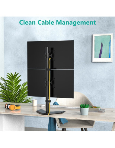 Techly Podstawa Pod 2 Monitory 13-27" Lcd 10Kg Biurkowa Pionowa