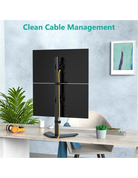 Techly Podstawa Pod 2 Monitory 13-27" Lcd 10Kg Biurkowa Pionowa