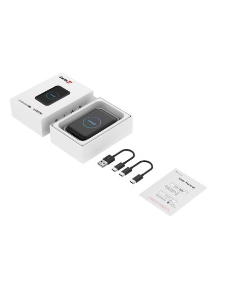 Carlinkit Adapter Bezprzewodowy Lite S Hdmi 4Gb+32Gb Android Auto/Carplay Dla Radioodtwarzaczy Samochodowych Czarny
